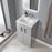 Ablis Freestanding Vanity Unit Gloss Grey 500mm x 390mm x 846mm - Image 2