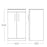 Ablis Freestanding Vanity Unit Gloss Grey 500mm x 390mm x 846mm - Image 4