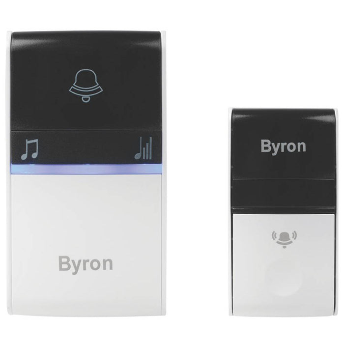 Byron Wireless Doorbell Chime Plug In Kinetic 16 Melodies Adjustable Volume - Image 2