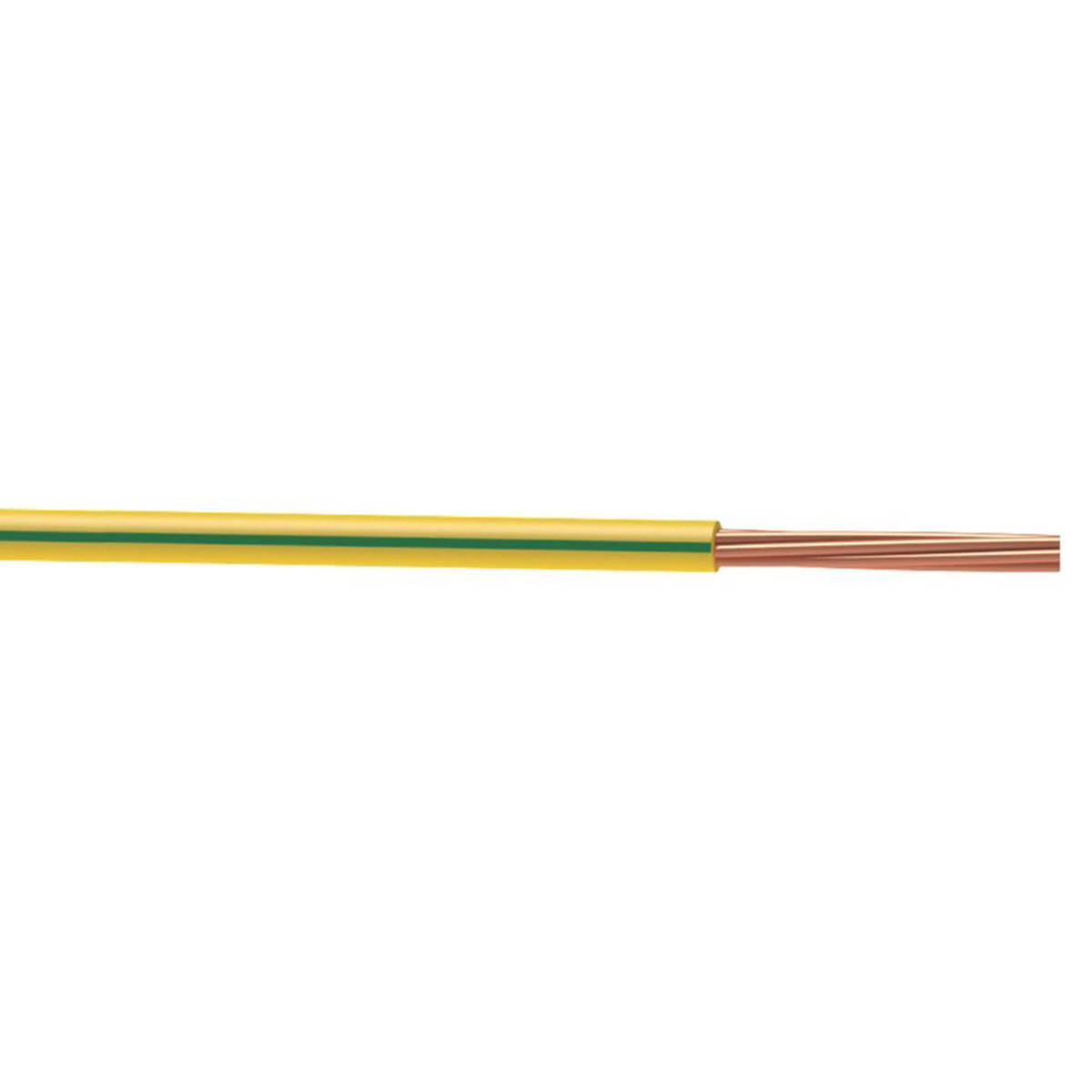 Time 1 Core Cable Conduit 6491X Green Yellow 16mm² PVC Sheathed Indoor 10m Coil - Image 1