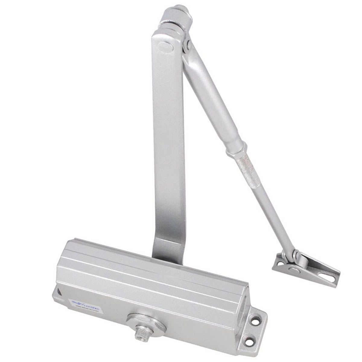 Smith & Locke Door Closer Silver Overhead Fixed Domestic Commercial - Image 2
