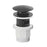 Bathroom Basin Mixer Tap Mono Single Lever Black Deck-Mounted Round Modern - Image 2