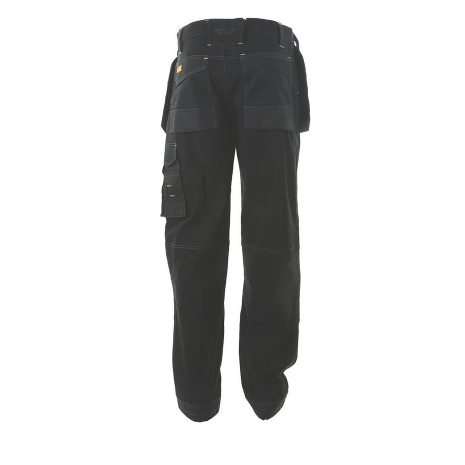 DeWalt Mens Work Trousers 8 Pockets Stretch Black Comfortable 30" W 31" L - Image 2