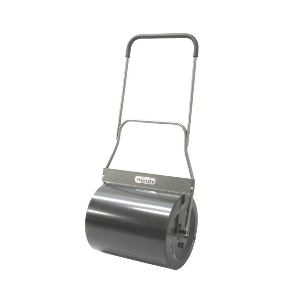 Garden Lawn Roller 480mm Steel Soft Grip Heavy Duty Water Sand Filled Drum - Image 1