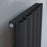 Kudox Vertical Radiator Aluminium Lightweight Design 1800 x 470mm Black 1171W - Image 4