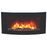 Electric Fire Black Log Effect Wall Mounted Fireplace Heater 2kW Remote Control - Image 1