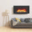 Electric Fire Black Log Effect Wall Mounted Fireplace Heater 2kW Remote Control - Image 3