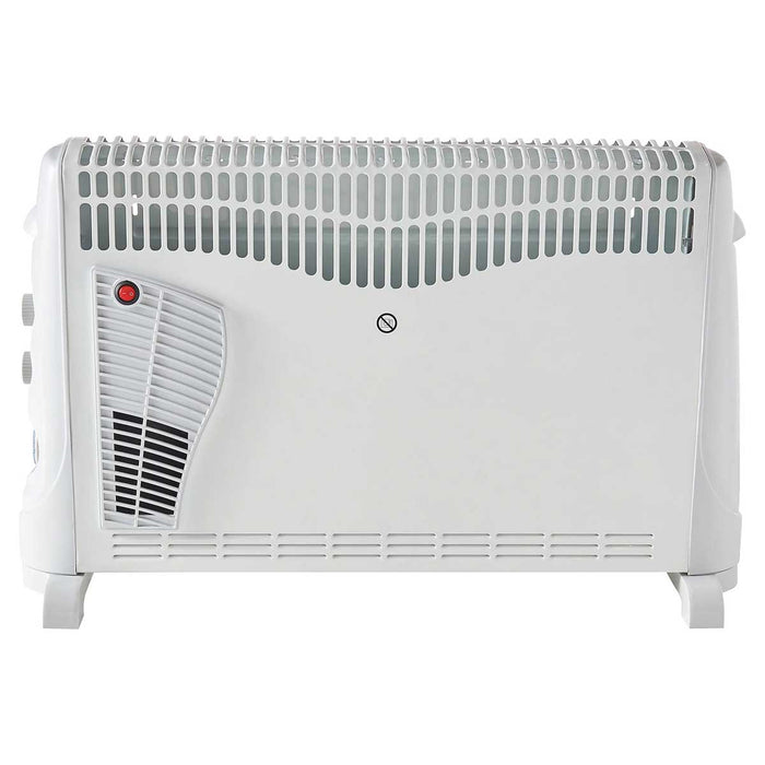 Convector Heater Electric Portable White Timer Freestanding Compact Turbo 2500W - Image 2