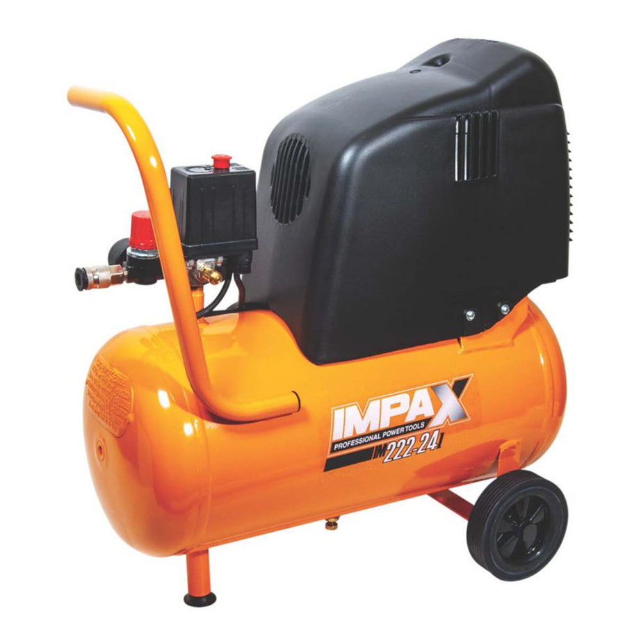 Impax Electric Air Compressor Oil-Free OM227-24 CM2 PROE3625 24Ltr Compact 230V - Image 1