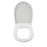 Toilet Seat Soft-Close Bathroom Duroplast White Scratch Resistant Durable Round - Image 3