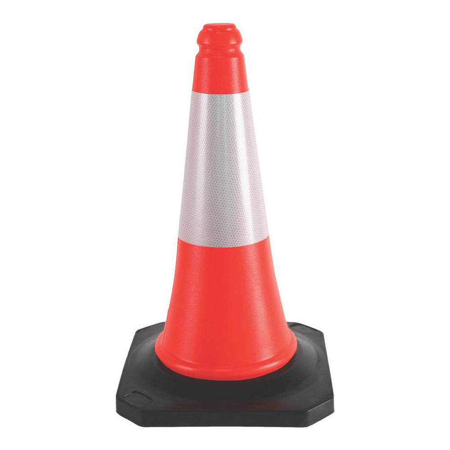 Essentials Barrier04 Safety Cone 500mm 5 Pack - Image 1