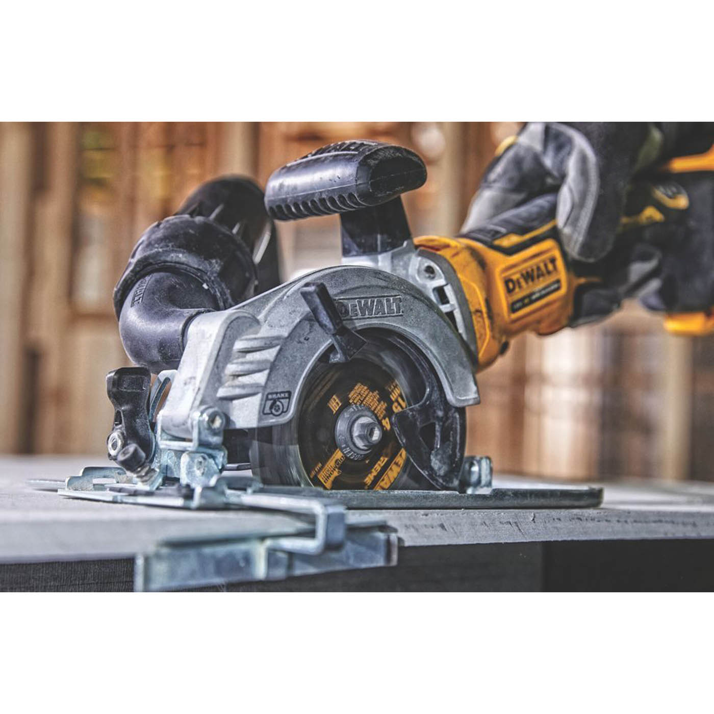 DeWalt Circular Saw Cordless Compact DCS571N-XJ 115mm 18V Li-Ion Body Only - Image 6