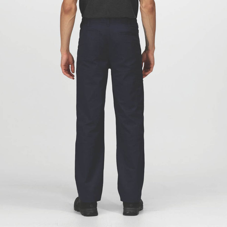 Regatta Mens Work Trousers Navy Classic Fit Multi Pockets Comfort 30" W 31" L - Image 4