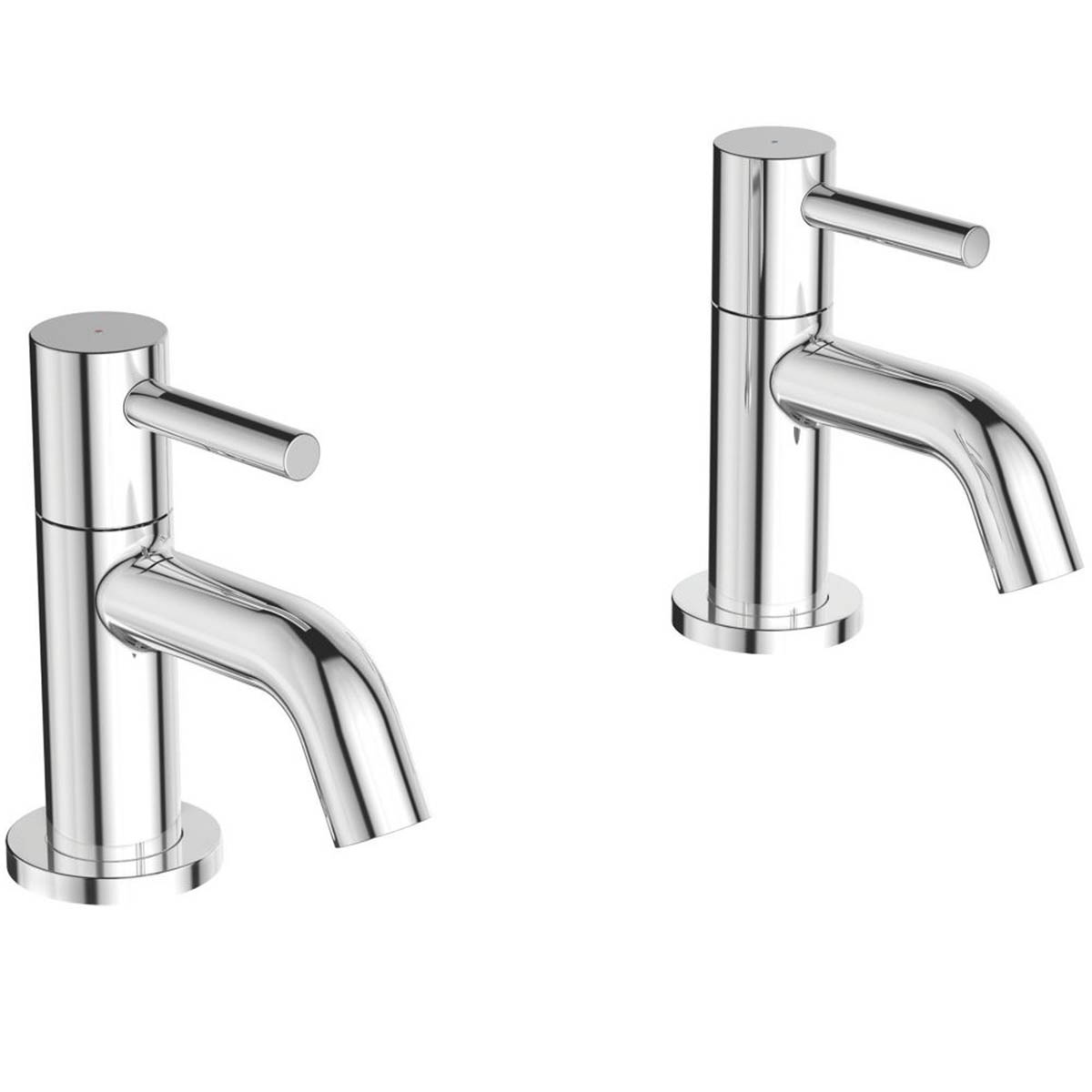 Ideal Standard Basin Pillar Taps Ceraline Chrome 116mm Cloakroom 2 Tap Holes - Image 1