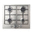 Cooke & Lewis Gas Hob GASUIT4 4 Hobs Front Control Stainless Steel 83x580mm - Image 2