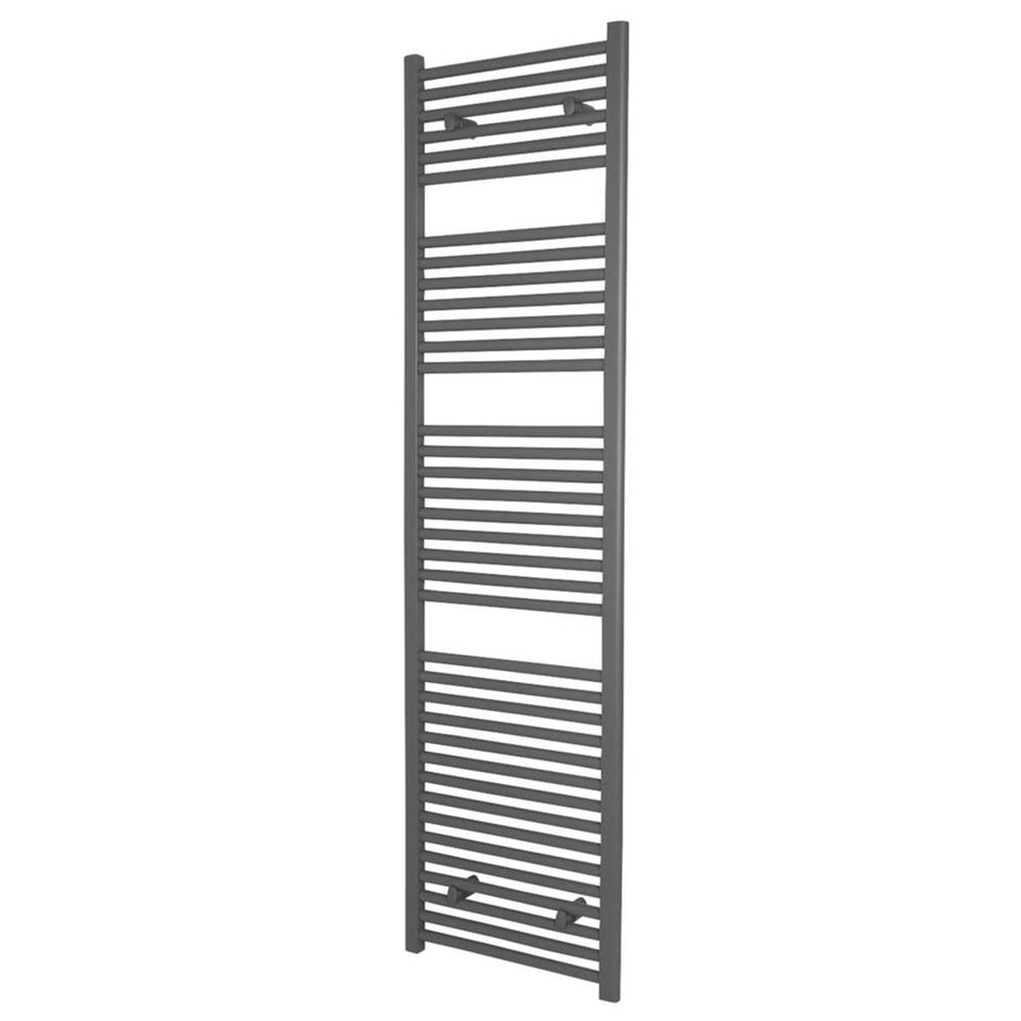 Towel Rail Radiator Anthracite Flat Bathroom Warmer Ladder 800W (H)180x(W)50cm - Image 1