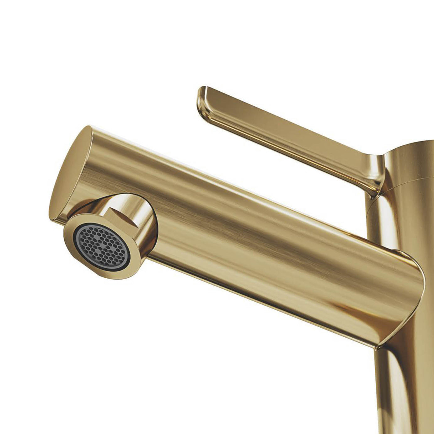 Swirl Bonda Brass 136mm Standard Lever Mono Basin Mixer Tap  With Clicker Waste - Image 4