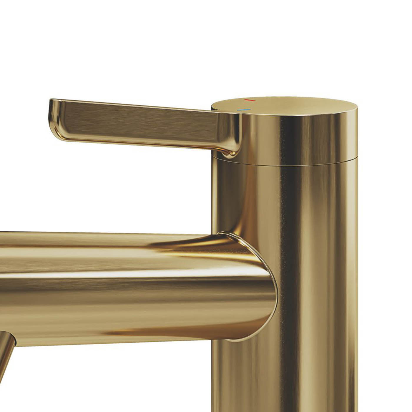 Swirl Bonda Brass 136mm Standard Lever Mono Basin Mixer Tap  With Clicker Waste - Image 6