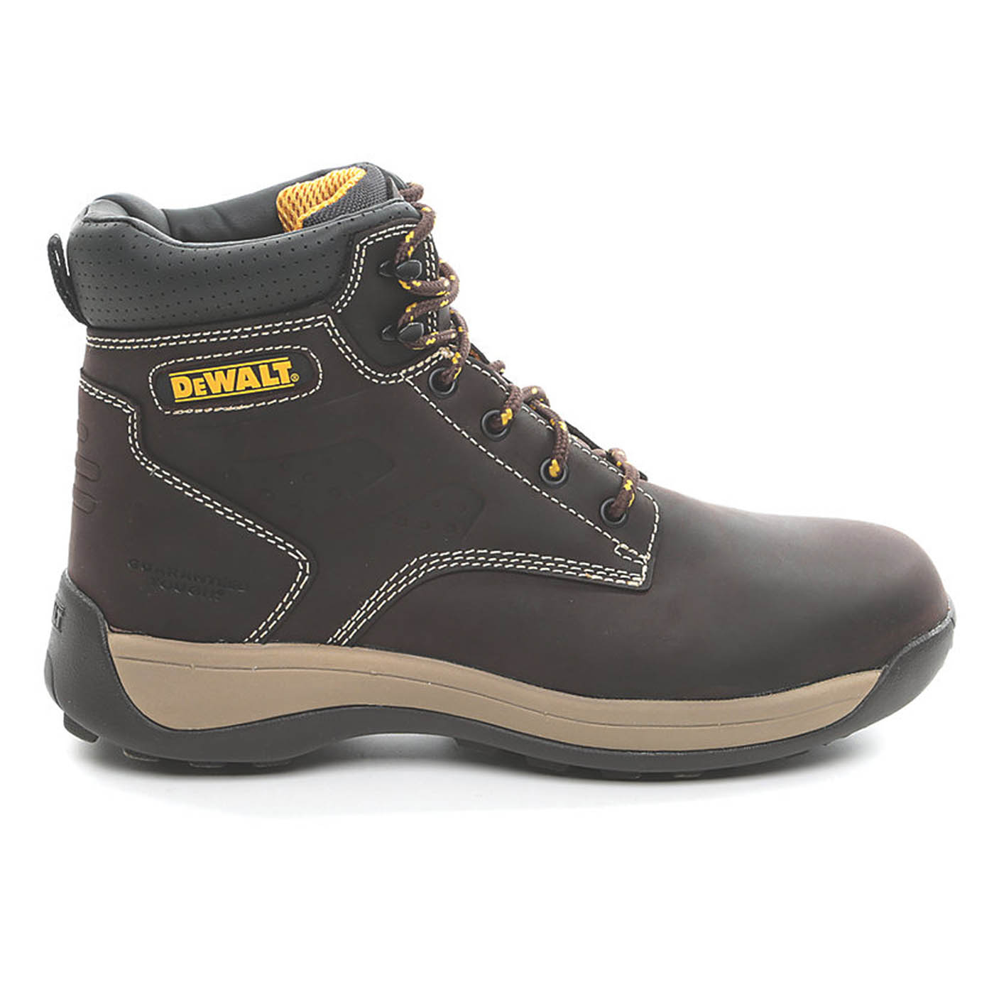 DeWalt Safety Boots Mens Bolster Standard Fit Brown Work Shoes Steel Toe Size 11 - Image 2