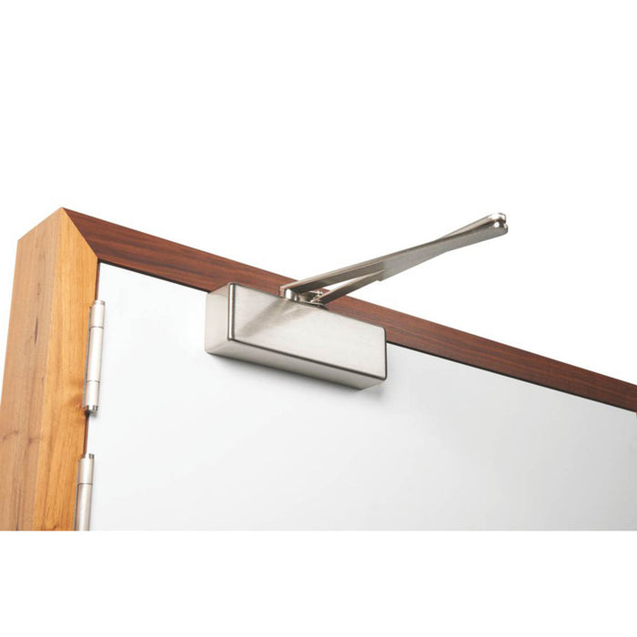 Rutland TS.3204 Fire Rated Overhead Door Closer Satin Nickel - Image 4