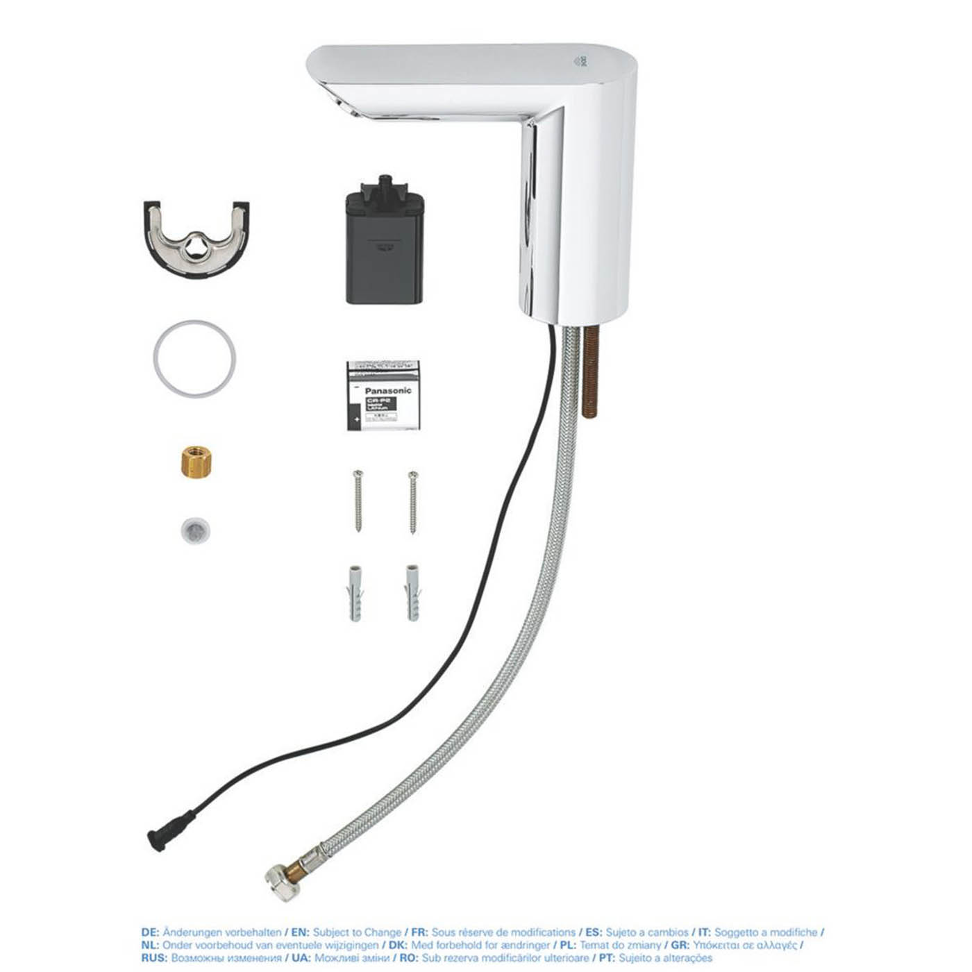 Grohe Basin Mixer Tap Mono Touch-Free Infrared Sensor Chrome Adjustable Time On - Image 2