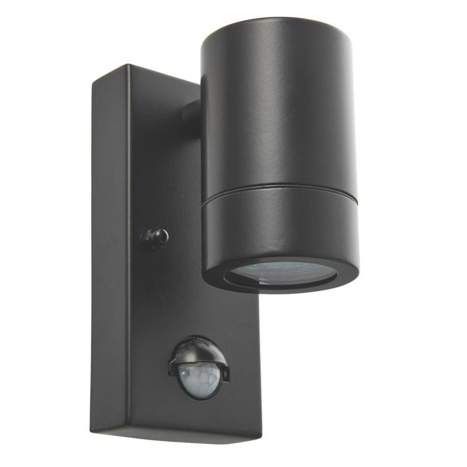 Saxby Palin Outdoor Wall Light With PIR Sensor Matt Black - Image 1
