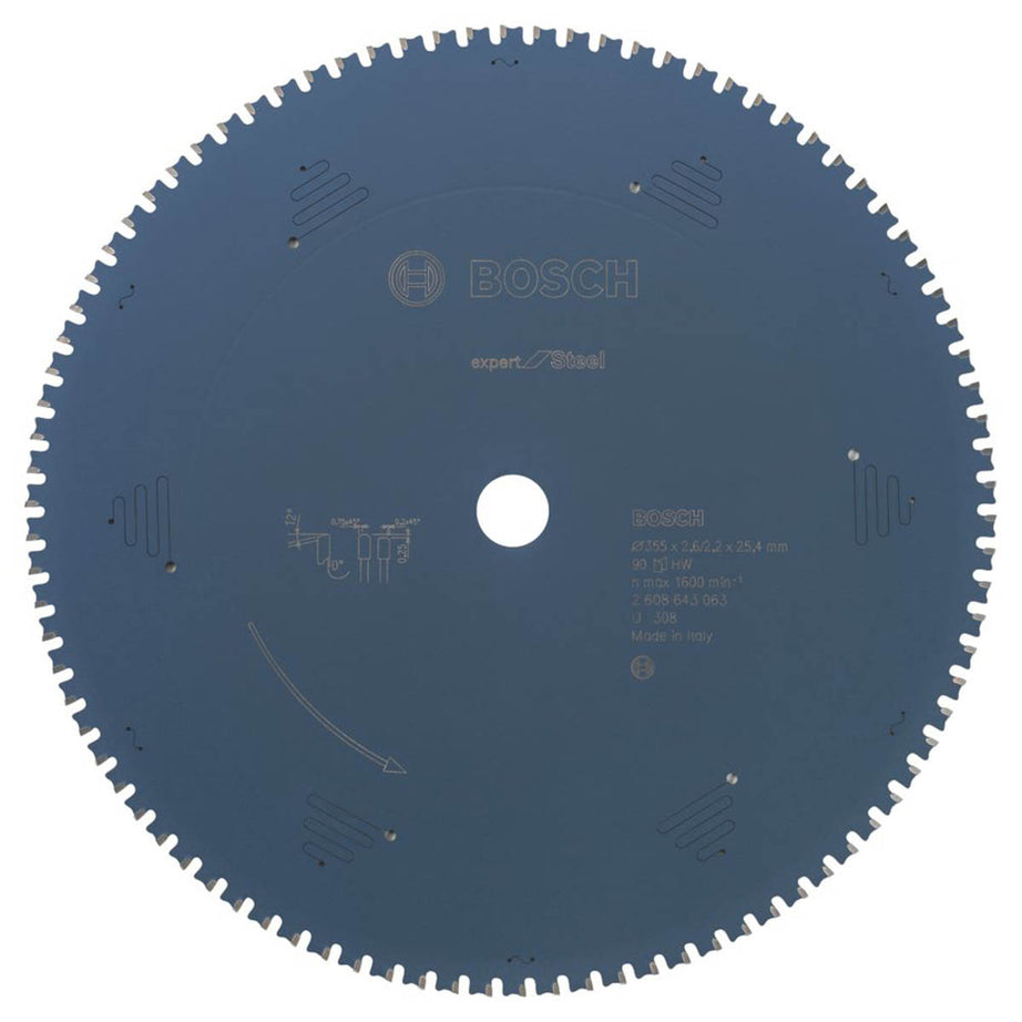 Bosch Expert Circular Saw Blade Steel For Aluminium Durable 355 x 25.4mm 90T - Image 1