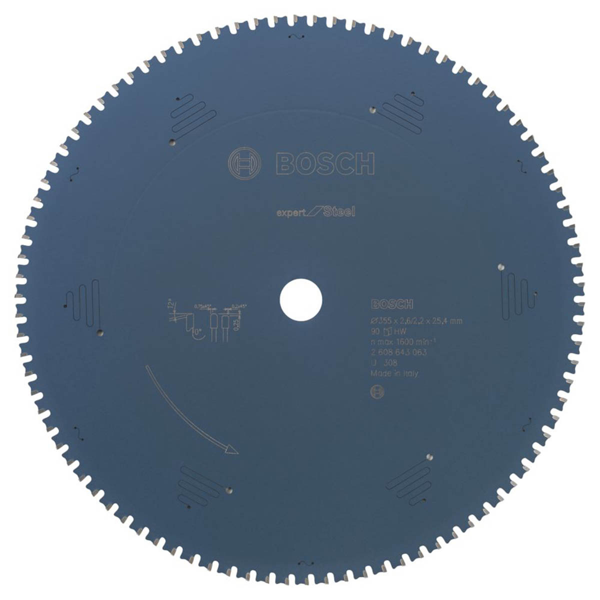 Bosch Expert Circular Saw Blade Steel For Aluminium Durable 355 x 25.4mm 90T - Image 1