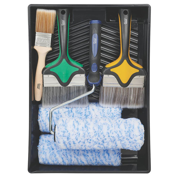 Decorating Paint Roller Brush Tray Set Outdoor Painting DIY Masonry Timbercare - Image 1