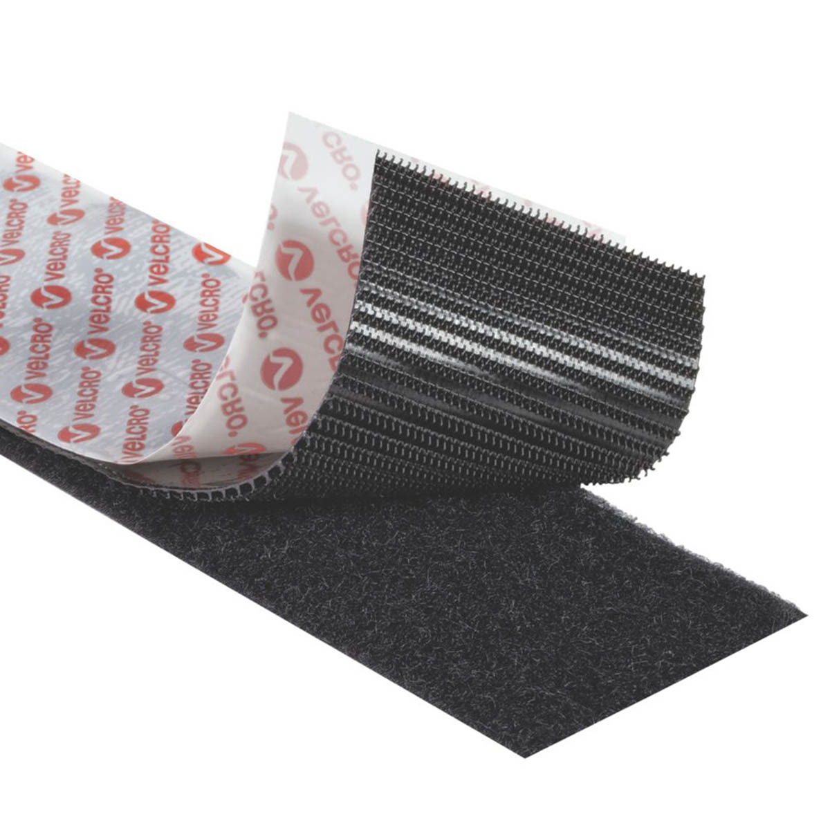 Velcro Brand  Black Heavy Duty Stick-On Tape 5m x 50mm - Image 1