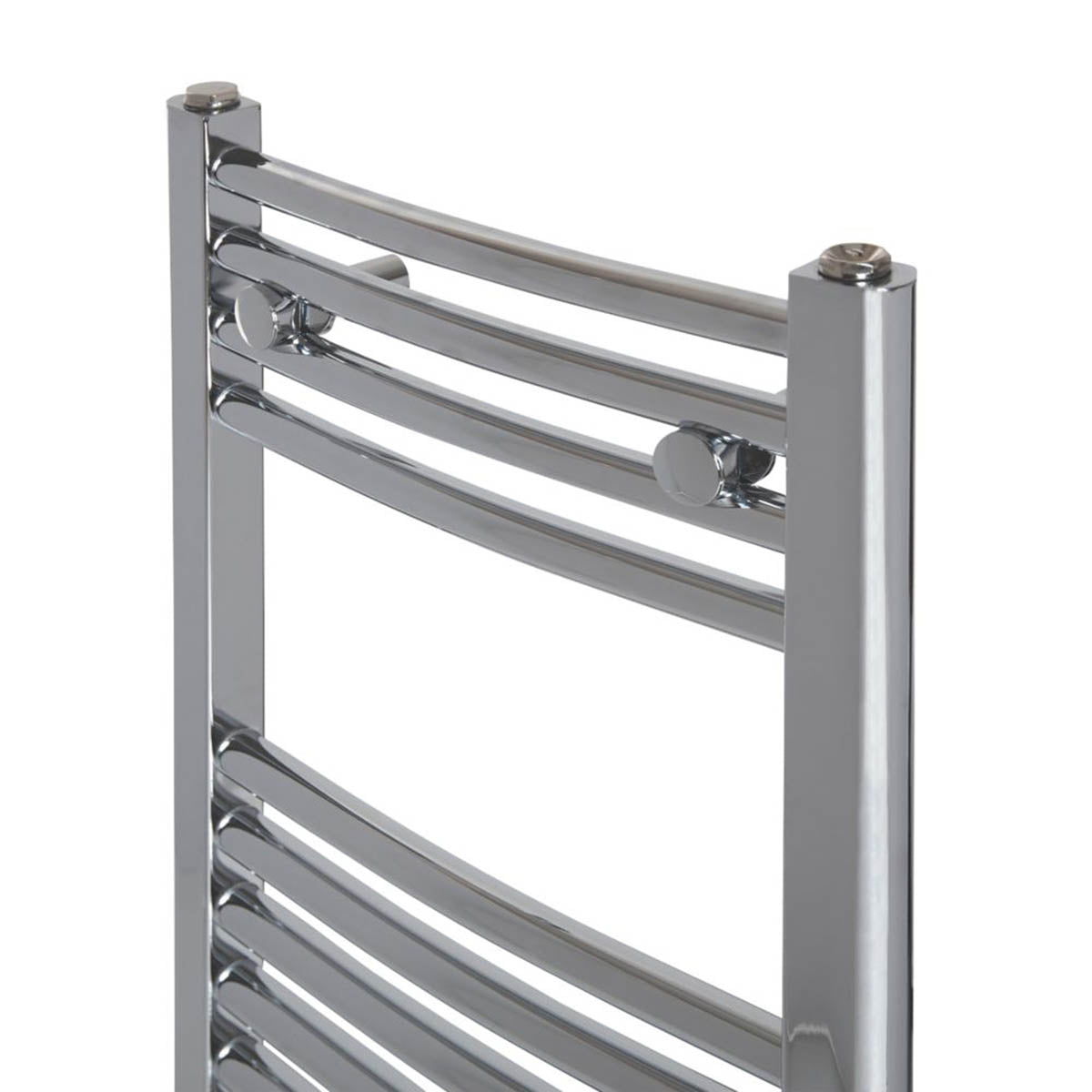 Towel Radiator Rail Curved Gloss Chrome Bathroom Warmer Ladder224W H80 —  iForce Market