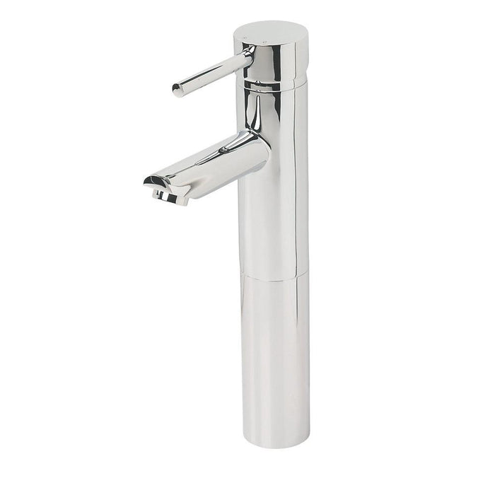 Swirl Bathroom Tap Basin Mono Mixer Single Lever Tall Chrome Deck Mounted Waste - Image 1