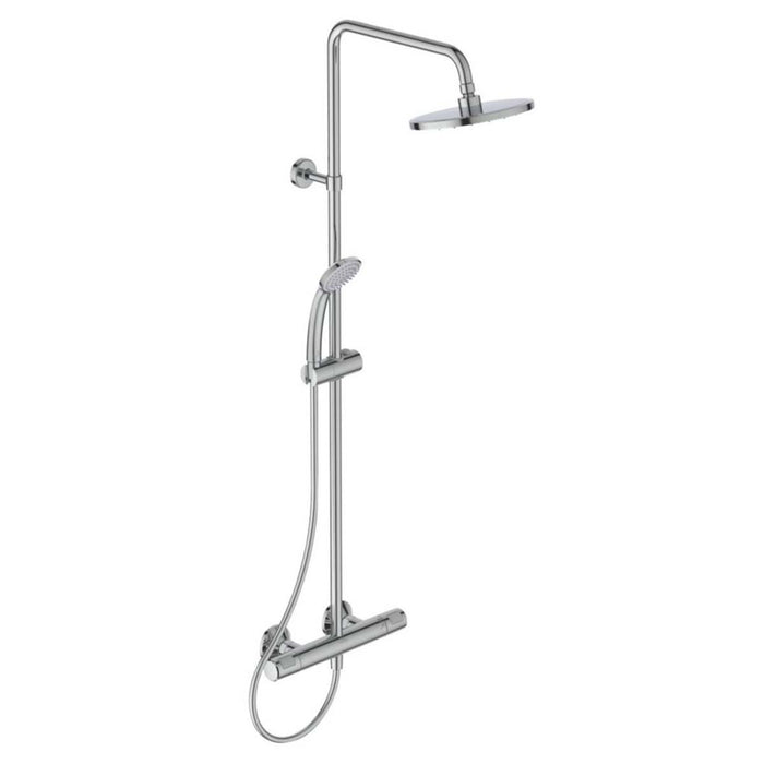Bathroom Shower Mixer Brass Exposed Thermostatic Valve 3 Spray Patters Chrome - Image 2