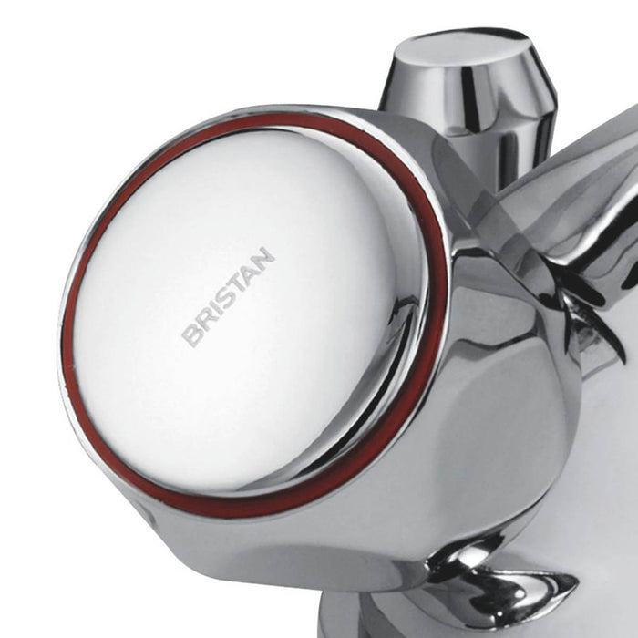 Basin Mono Mixer Pop-Up Waste Chrome-Plated Cross Head Standard Valve Operation - Image 2