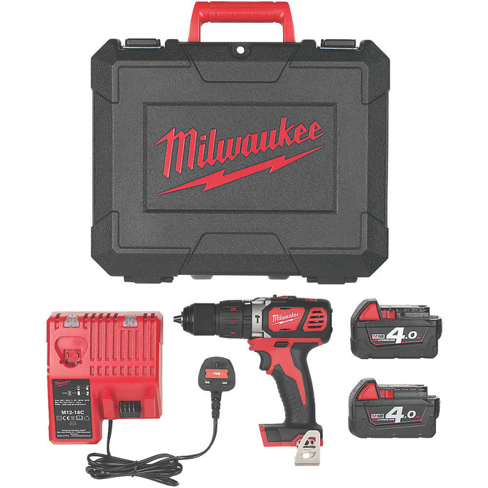 Milwaukee Combi Drill Cordless Keyless Overload Protection 18V 2 x 4.0Ah Li-Ion - Image 5