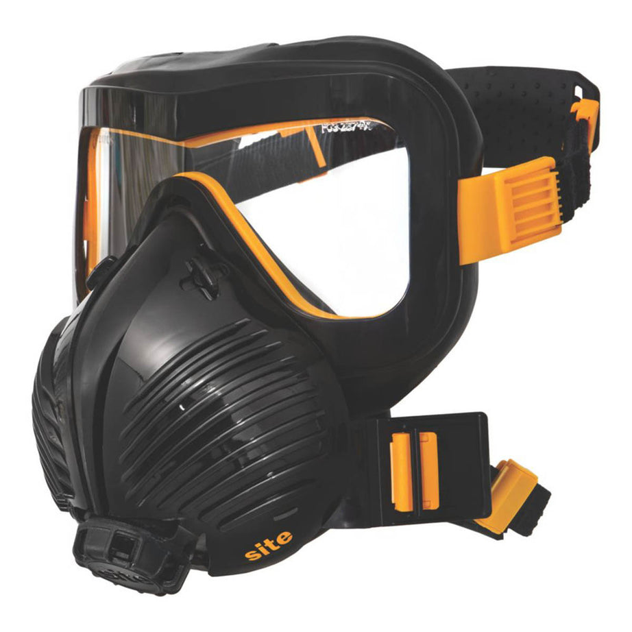Site Respiratory Half Mask Reusable With Goggles SRMG320 Adjustable P3 - Image 1