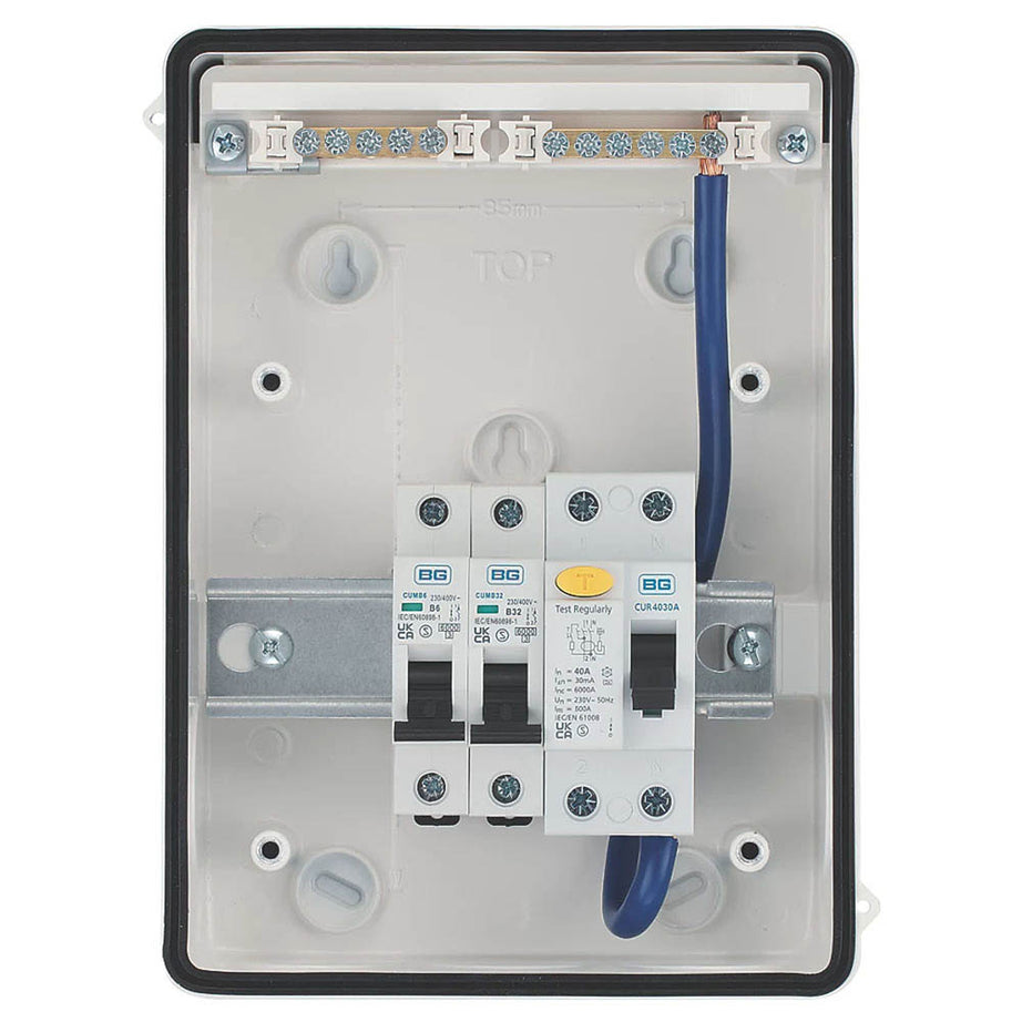 British General Consumer Unit Fortress Type A RCD 2 Way 5 Module 40A IP65 230V - Image 3