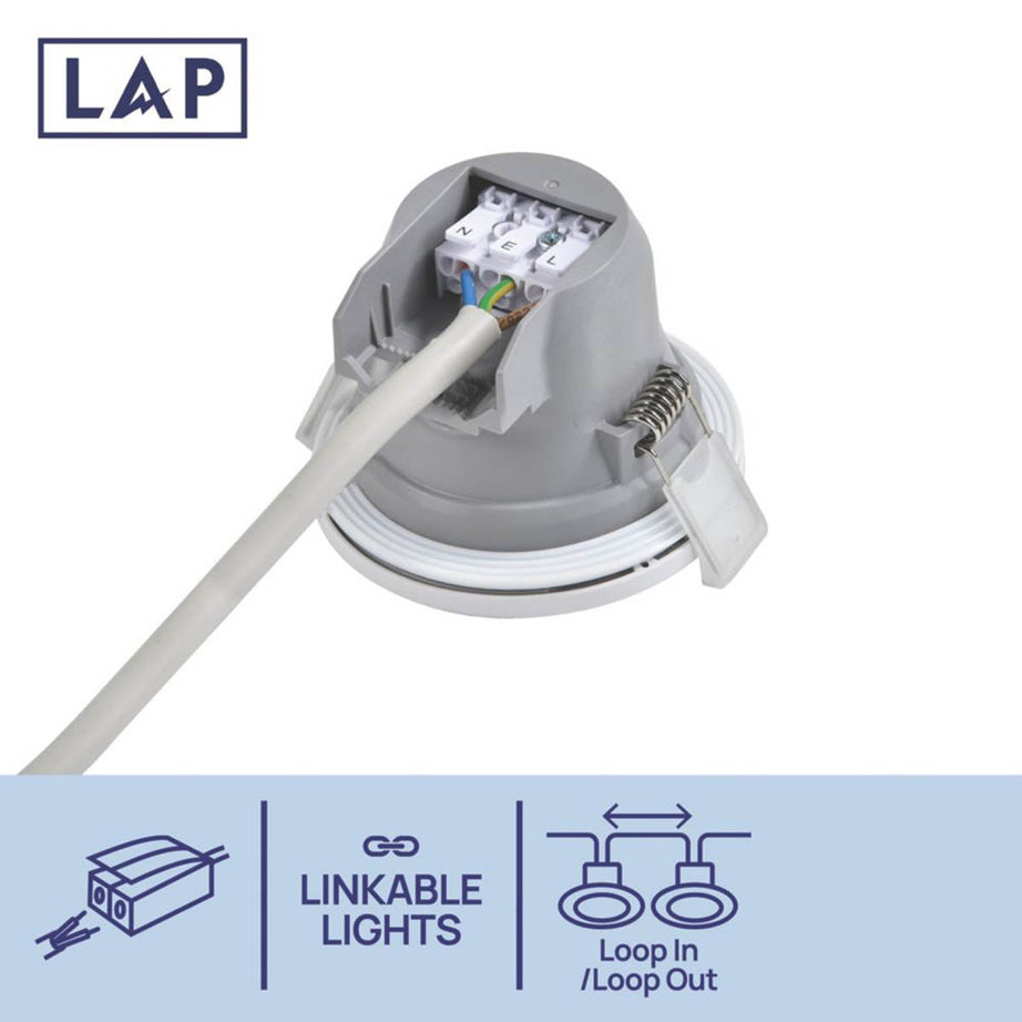 LAP LED Downlights Variable White Tilt Adjustable Dimmable 4W 420lm 10 Pack - Image 4