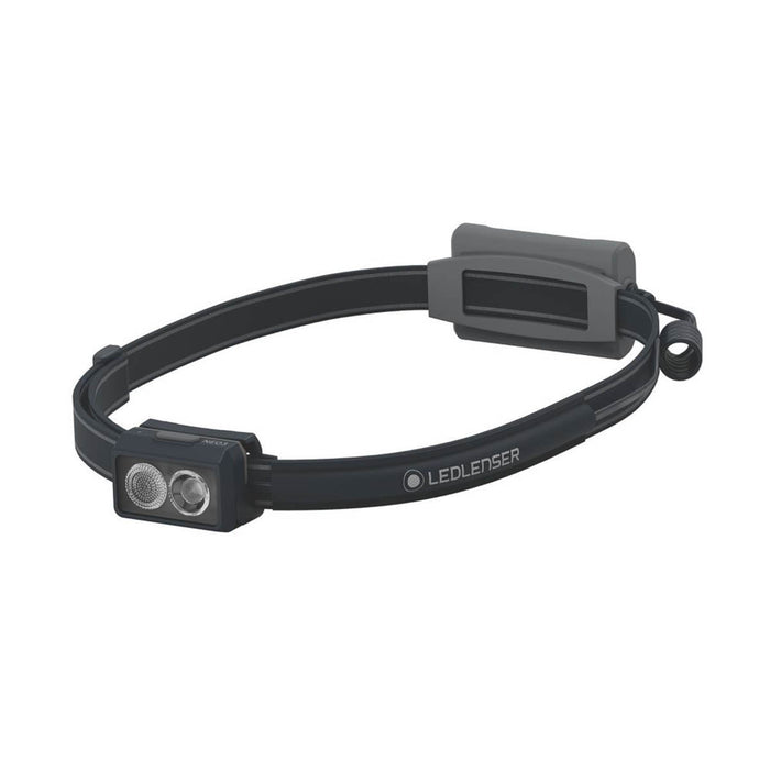 LED Head Torch Black Water-Resistant Adjustable Elastic Headband Compact 400lm - Image 1