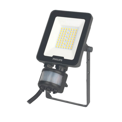 Floodlight Grey Outdoor Integrated LED Cool White Motion Sensor Adjustable - Image 1