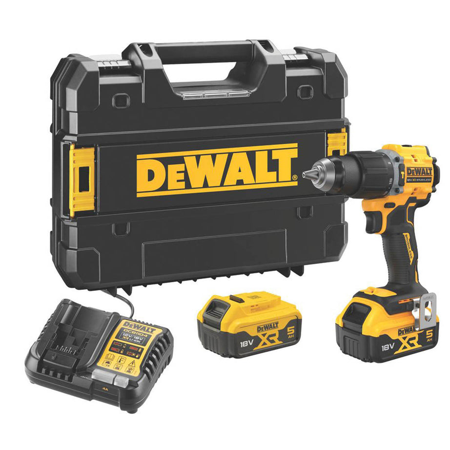 DeWalt Combi Drill Cordless 18V 2x5.0Ah Li-Ion DCD789P2T-GB Brushless Compact - Image 1