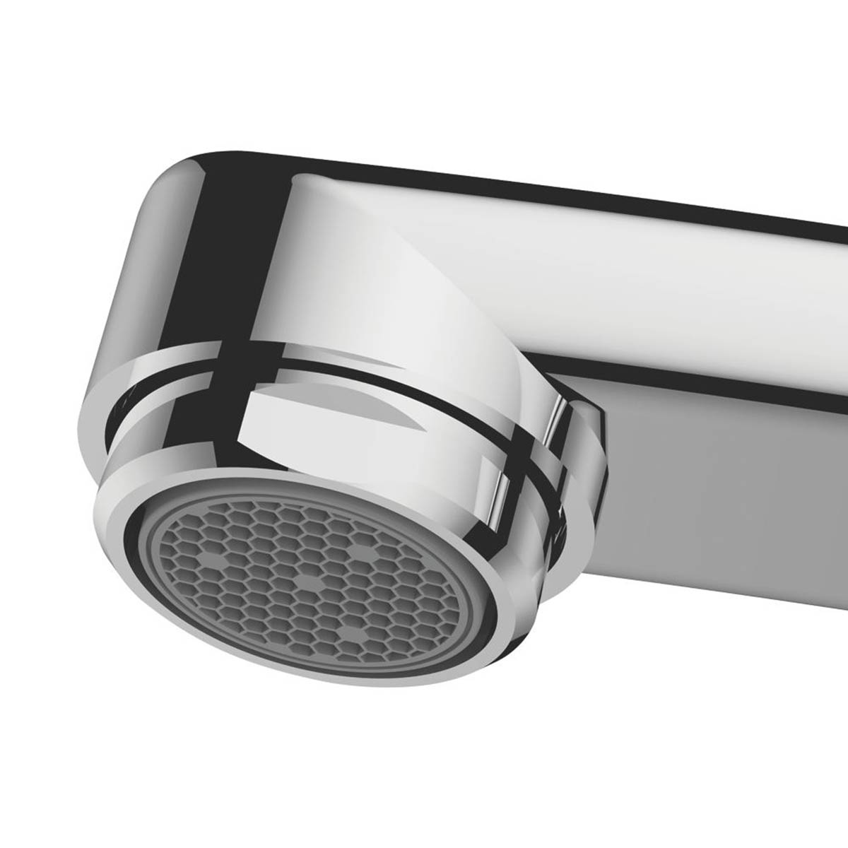 Swirl Kitchen Tap Mixer Monobloc Chrome Single Lever Swivel Spout Faucet - Image 4