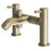 ETAL Bath Shower Mixer Tap Solid Brushed Brass Deck-Mounted Contemporary - Image 3