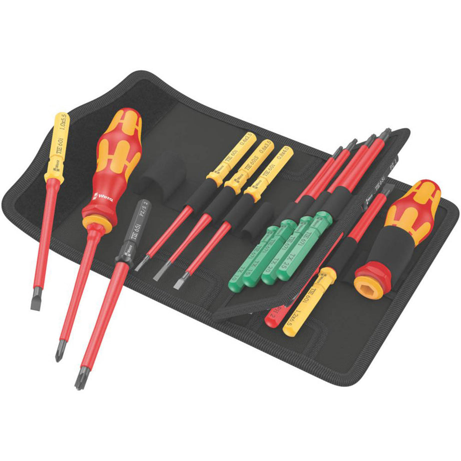 Wera Screwdriver Set Tool Finder VDE Interchangeable Insulated 17 Pieces - Image 1