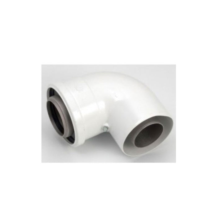 Worcester Bosch 90° Degree Bend 125mm Push-Fit Connections - Image 1