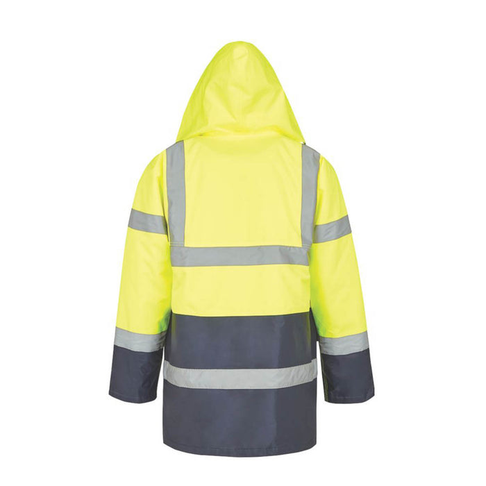 Site Shackley Hi-Vis Traffic Jacket Yellow/Navy Medium 51" Chest - Image 3