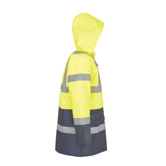 Site Shackley Hi-Vis Traffic Jacket Yellow/Navy Medium 51" Chest - Image 4