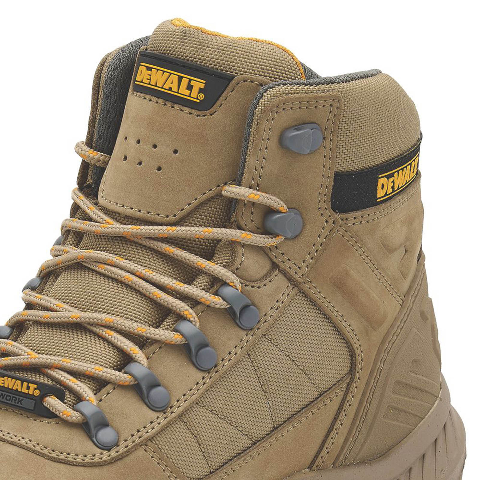 DeWalt Safety Boots Mens Wide Fit Brown Waterproof Work Shoes Steel Toe Size 7 - Image 3