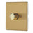 Contactum Lyric 1-Gang 2-Way  Dimmer Switch  Brushed Brass - Image 1