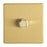 Contactum Lyric 1-Gang 2-Way  Dimmer Switch  Brushed Brass - Image 2